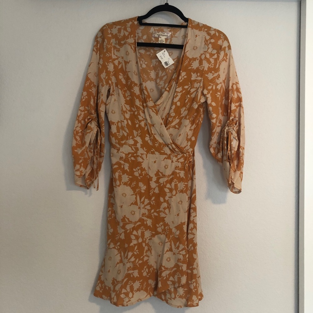 Band of Gypsies Waikiki Faux Wrap Mini Dress